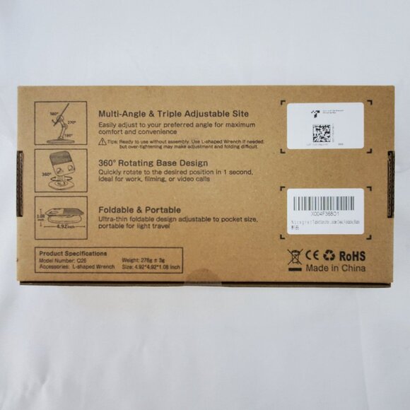 Adjustable 360° Rotatable Tablet & Phone Stand 4.0"-13.0" Devices Compatible - Picture 8 of 10